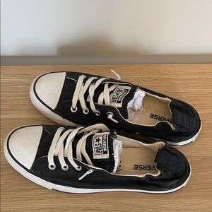 Converse Black and White Low-Top Sneakers